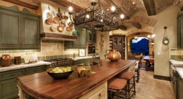 mediterranean kitchen designs with low ceiling