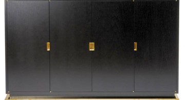 metal credenza in sleek black