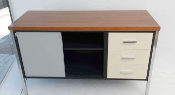 metal credenza with drawers