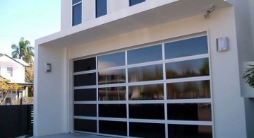 modern glass door for garage