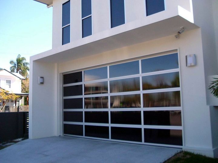 modern glass door for garage