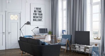 murmansk apartment living room statement wall