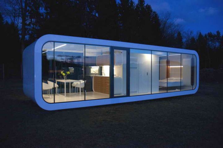 oval shaped contemporary mobile homes