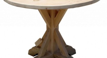 rustic pedestal table base ideas