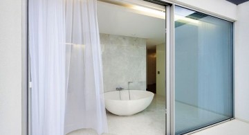 simple clear modern glass door