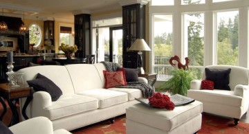 small living room ideas with white modular sofa