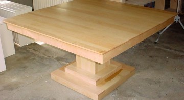 square mapple pedestal table base ideas