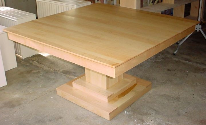 square mapple pedestal table base ideas