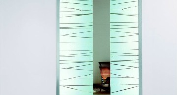 textured minimalist modern glass door