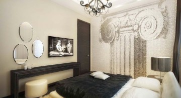 vintage bedroom decoration ideas in monochrome