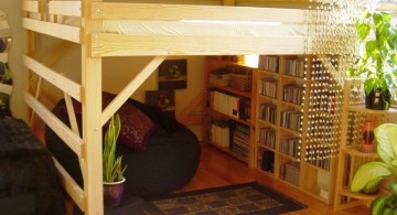 adult loft beds with desk with bookshelf