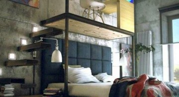 bachelor bedroom decorating ideas with loft desk