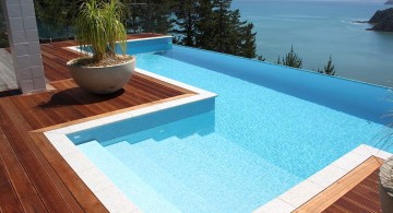 best pool tile in bright blue and white