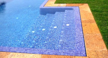 blue mosaic best pool tile