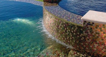 colorful stone mosaic best pool tile