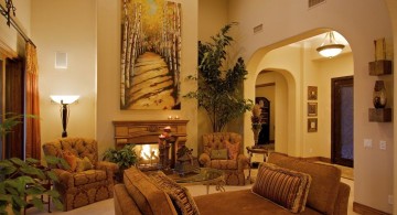 comfortable minimalist tuscan living room designs