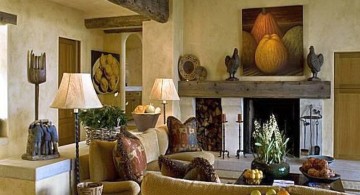comfortable tuscan living room colors
