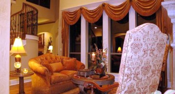 comfortable tuscan living room colors in terracotta