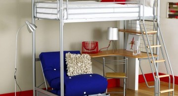 contemporary adult loft beds with desk with sofa bed