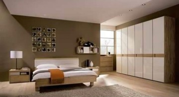 cool modern bedrooms with mounted wall closet