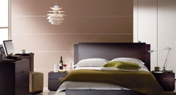 cool modern bedrooms with pendant lamp