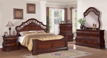 cozy tuscany bedroom furniture sets in dark wood