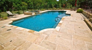 cream marble pool deck stone