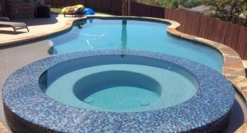 dark blue mosaic tiles best pool tile