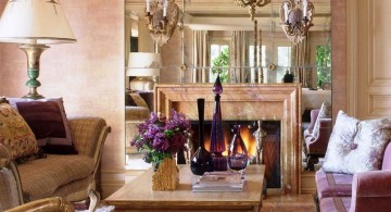 elegant tuscan living room designs with luxurious chandelier