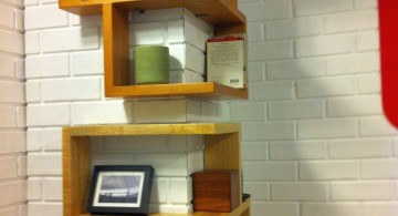 elegant wall shelves for small corner