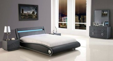 futuristic cool modern bedrooms with curved bed