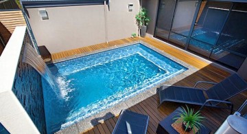 geometric swimming pools for small spaces