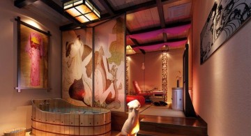 glamorous and luxurious Japanese bathroom designs
