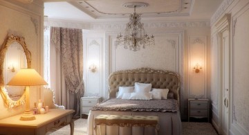 glamorous most romantic bedrooms with chandelier