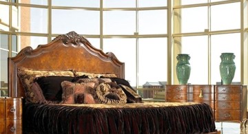 luxury velvety bed tuscany bedroom furniture