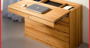 minimalist hideaway desk designs for laptop