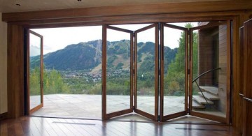 modern sliding glass door designs accordion style