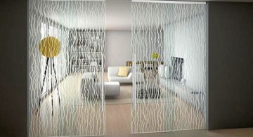 patterned modern sliding glass door designs