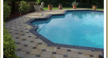 patterned pool deck stone