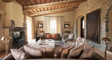 rustic and contemporary tuscan living room designs