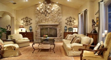 spacious and comfortable tuscan living room designs