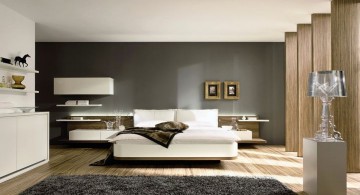 spacious cool modern bedrooms with wooden floor