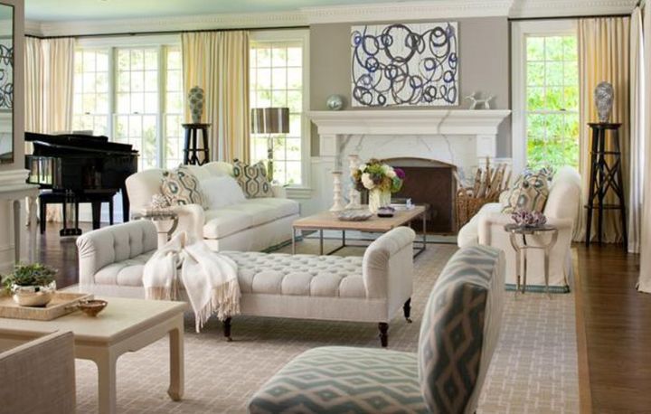 tuscan living room colors in bright grey and white