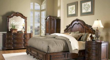 tuscany bedroom furniture in dark wood