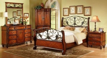 unique pattern tuscany bedroom furniture set