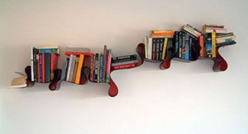 unique shaped elegant wall shelves