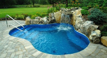 waterfalls for pools inground for small yard
