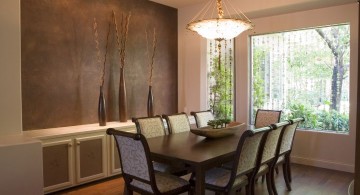 zen dining rooms with pendant lamp